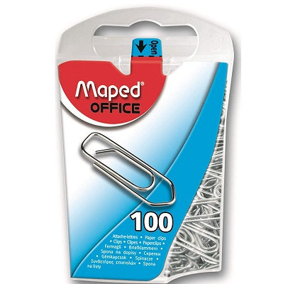 Maped Paper Clip Dispenser + Paper Clips x100 - Black