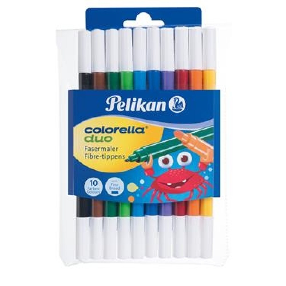 Pelikan Colorella Duo Fibre Tip Pen C407 x10