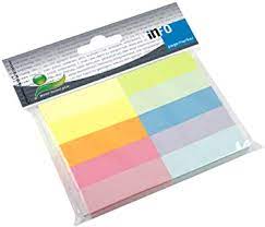Global Notes 15 x 50 mm Page Marker Brilliant And Pastel Mix 100 Sheets x 10