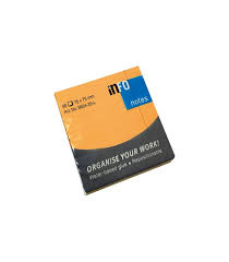 Global Notes 75 x 75 mm Brilliant Sticky Notes 80 Sheets - Brilliant Orange x12