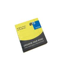 Global Notes 75 x 75 mm Brilliant Sticky Notes 80 Sheets - Brilliant Yellow x12