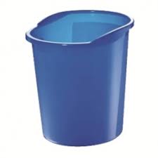 Herlitz Waste Paper Basket 13 L - Royal Blue Translucent