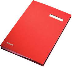 Esselte Signature Book 20 Tabs Red