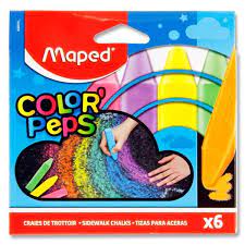 Maped Squared Sidewalk Chalks x6