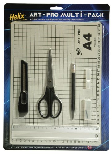 Helix Art Pro Cutting Mat Rule & Scalpel Set