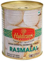 Haldiram's Indian Sweet Rasmalai Tin 1 kg