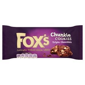 Fox's Chunkie Cookies Triple Chocolate 180 g