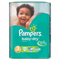 Pampers Baby Dry Size 3 Midi 4-9 kg x9 (NG)