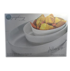 Symphony Oval Baker Set x3