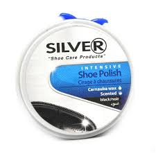 Silver Intensive Shoe Polish Black 50 ml