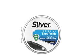Silver Instant Shoe Shine Liquid Polish Black 75 ml