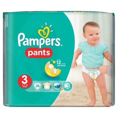 Pampers Pants Size 3 Midi 6-11 kg x9