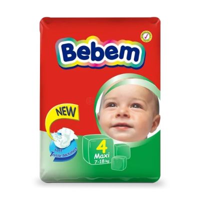 Bebem Baby Diaper Size 4 Maxi 7-18 kg x80