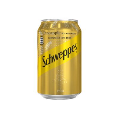 Schweppes Pineapple With Malt Extract Can 33 cl