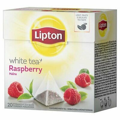 Lipton White Tea Raspberry Malina 30 g x20