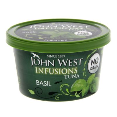 John West Resealable Infusions Tuna With Basil 80 g