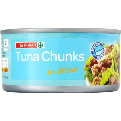 Spar Tuna Steaks In Brine 198 g