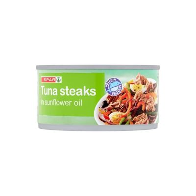 Spar Tuna Steaks In Sunflower Oil 198 g