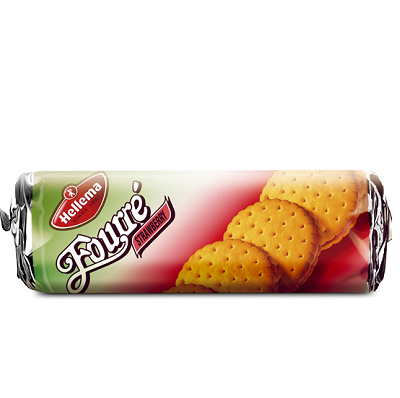 Hellema Fourre Strawberry Biscuits 300 g