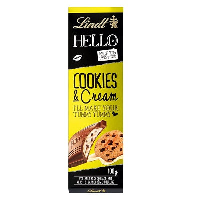 Lindt Hello Cookies & Cream Milk Chocolate 100 g