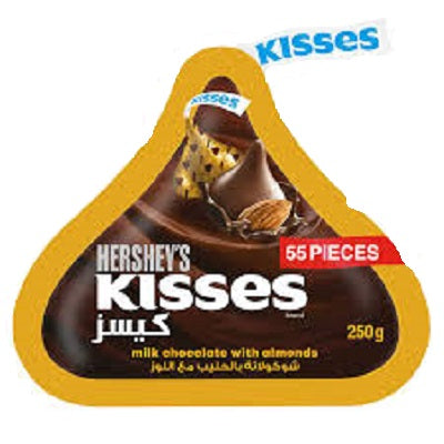 Hershey's Kisses Milk Chocolate With Almonds 250 g