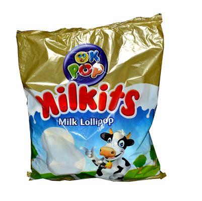 OK Pop Milkits Milk Lollipop 376 g x52