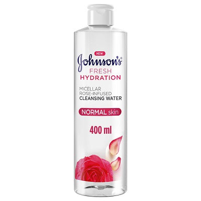 Johnson's Hydration Rose-Infused Cleansing Water 400 ml