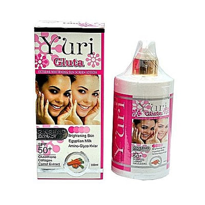 Buy Yuri Gluta Whitening Sun Screen Lotion 350 ml in Nigeria