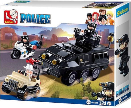 Sluban Special Police SWAT Attack Vehicle Toy 6 Years+