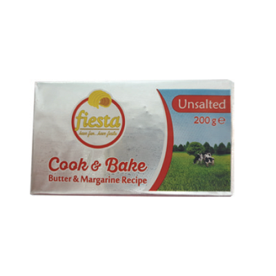 Fiesta Cook & Bake Butter Unsalted 200 g