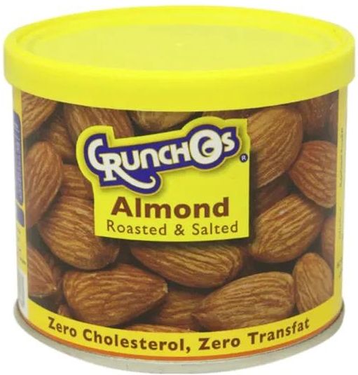 Crunchos Almond Roasted & Salted Can 100 g