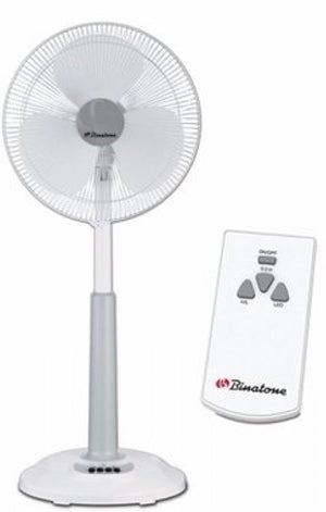 Binatone Rechargeable Fan With Remote 16 Inches RSF1602R