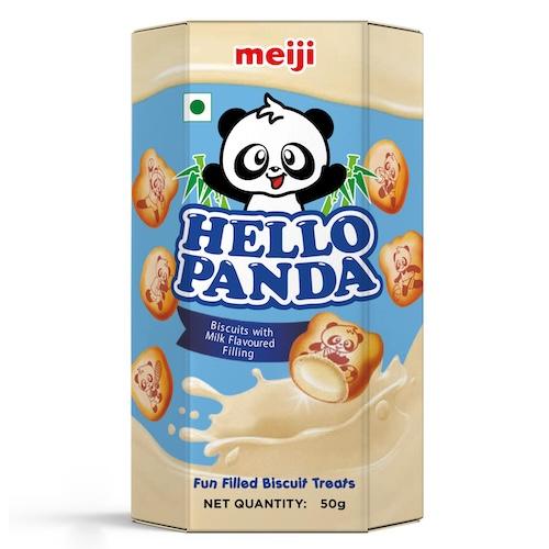 Meiji Hello Panda Biscuits With Milk Flavour Filling 50 g