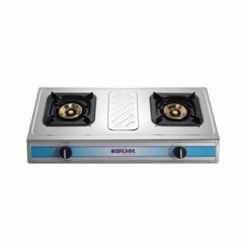 Bruhm Table Top Cooker BGC-MT2S 90 x 90 mm 2 Burners Steel Finish