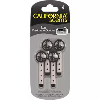 California Scents Ice Stick Air Freshener x4