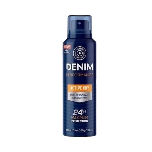 Denim Anti-Perspirant Deodorant Spray Active Dry 225 ml