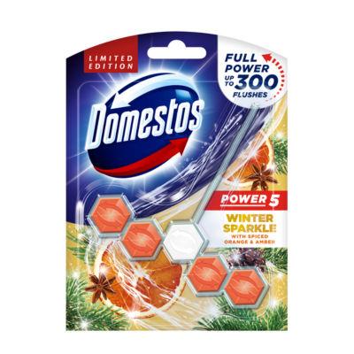 Domestos Power 5 Toilet Block Winter Sprinkle With Spiced Orange & Amber 55 g