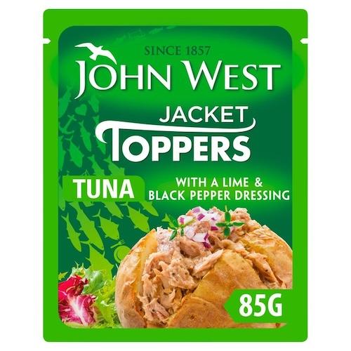 John West Jacket Toppers Tuna With Lime & Black Pepper Dressing 85 g