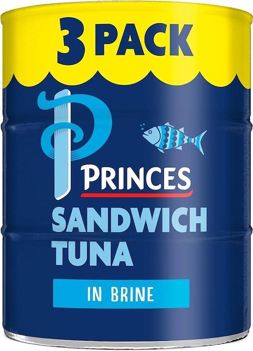 Princes Sandwich Tuna In Brine 140 g x3