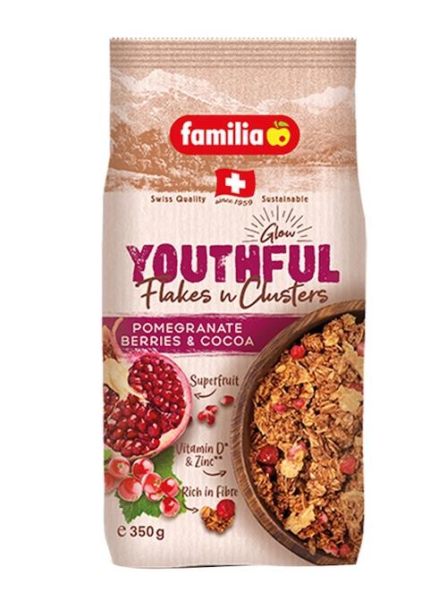 Familia Flakes N Clusters Pomegranate Berries & Cocoa Glow Youth 350 g