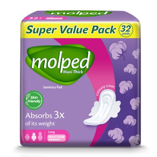 Molped Sanitary Pad Maxi Thick Long x32