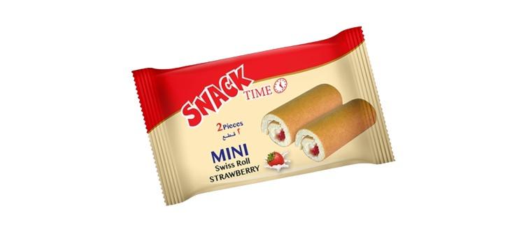 Snack Time Swiss Strawberry Mini Rolls 60 g x3