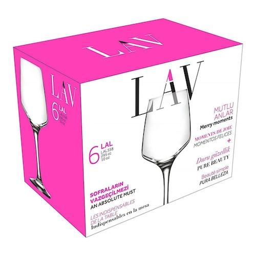 Lav Fame Wine Glass 10 oz FAM523 x6
