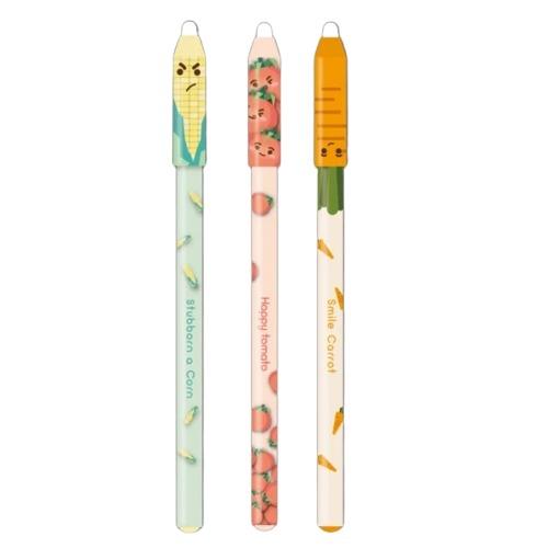 M & G Farm Story Erasable Gel Pen Crystal Blue 0.5 mm With Eraser