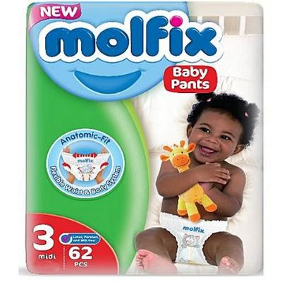 Molfix Anatomic-Fit Baby Pants Size 3 Midi 6-11 kg x88