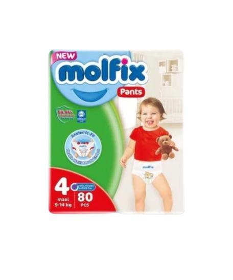 Molfix Anatomic-Fit Baby Pants Size 4 Maxi 9-14 kg x80