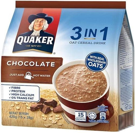 Quaker Oatmeal 3 in 1 Chocolate 300 g