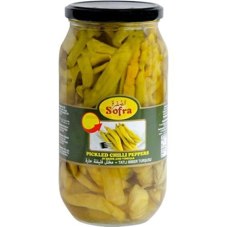 Sofra Pickled Chilli Peppers In Brine & Vinegar 880 g