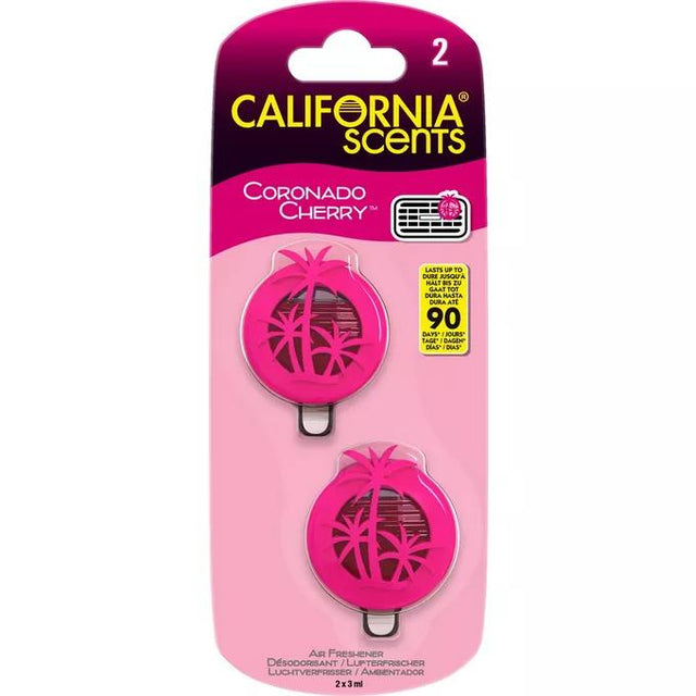 California Scents Mini Air Freshener Coronado Cherry 3 ml x2