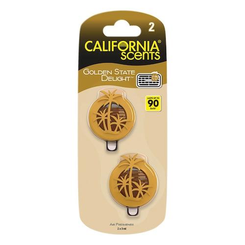California Scents Mini Air Freshener Golden State Delight 3 ml x2